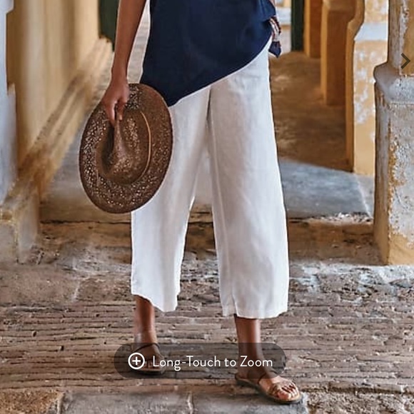 J. Jill Pants - J Jill love Linen Cropped Capri Pants